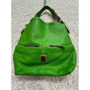 DOONEY AND BOURKE GREEN APPLE NORTH SOUTH ZIPPER SAC ORG.